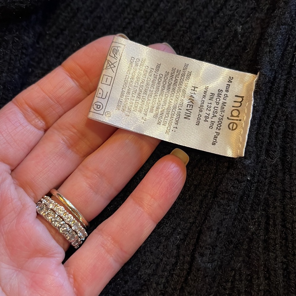 Maje Open Front Oversize Sweater - image 7